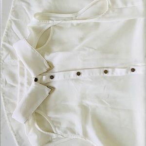 White and gold stylish tank top /blouse